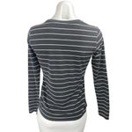Banana Republic Women's Black Striped Crewneck Long Sleeve Tee T-shirt Top Sz XS Photo 1