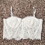Haute Monde Off White Lace Bralette Top Photo 1