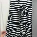 LuLaRoe  | Vintage & Rare Bow Stripe Black & White Maxi Skirt Size L Large Photo 4