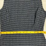 Banana Republic Houndstooth Midi Dress Blue Black 0 Professional Business Casual Photo 9