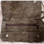 Vintage Olive Green Leather Pineapple Crossbody Shoulder Bag Indie Cottagecore Photo 2