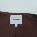 Reformation  Brown Button-Down Top Photo 8