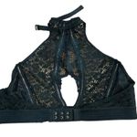 Victoria's Secret Victoria’s Secret Very Sexy Black Lace High Neck Halter Keyhole Bralette Photo 1