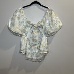 Altar'd State Altar’d State Penny Floral Babydoll Top Size XL‎ Puff Sleeve Cottage Core Blouse Photo 1