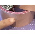 Amsterdam Heritage Luxe 80 US Medium Pink Rhinestone Italian Leather Belt Preppy Photo 1