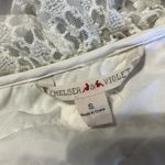 Chelsea and Violet One Shoulder Off White Ruffle Lace Dress Size Small Photo 3