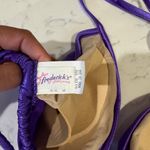 Frederick's of Hollywood Vintage Fredrick’s of Hollywood 80s purple bikini top size DD made in USA Photo 3