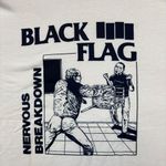 Black Flag Nervous Breakdown Punk Rock Band T-Shirt Size Extra Large Photo 1