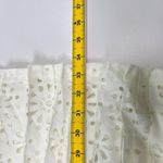 $458 NWT See by Chloe Eyelet Lasercut Pleated Midi Skirt Cream Size 38/ US 4 Photo 14