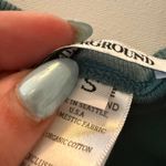 PRAIRIE UNDERGROUND | Green Organic Cotton Long Line lightweight Cardigan Small Photo 6