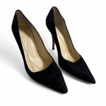 Kate Spade Black suede high heel pumps with red sole #glamour #partyshoes Photo 2