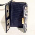 Vera Bradley  Ultimate Wristlet--Wavy Navy Blue Stripe Multi Card Holder Photo 2