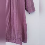 ZARA  For Mum Eyelet Maturity Mauve Blouse Photo 4