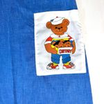 Vintage 80s Wrap Snap Housecoat Dress MuMu Blue Teddy Bear XL Loungewear Size undefined Photo 4