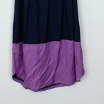 Boden Womens Silk Blend Colorblock Midi Dress Size 6L Navy Belted Casual Work Blue Photo 8