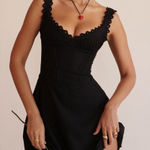 House Of CB  'Tilly'‎ Black Pin Tuck Mini Dress NWOT Size XS A-C Photo 0