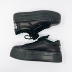 Kennel & Schmenger Black Leather Studded Platform Sneakers Size 7 Photo 4
