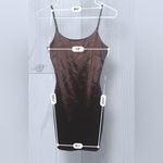 Popular 21  Women’s Satin Bronze Mini Dress Photo 6