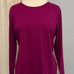 Lands' End  Plus Women Purple Shaped Fit Long Sleeve‎ Round Neck Tee Size 1X Photo 0