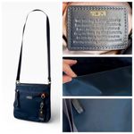 TUMI Voyageur Capri Crossbody Shoulder Bag, Navy Nylon & Gold Hardware Blue Photo 10