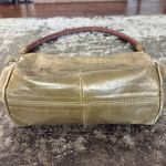 The Sak  Army Green Distressed Leather Small Hobo Bag 11x8x3" Photo 3