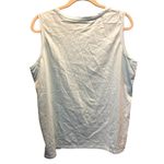Lands End Sleeveless Light Aqua Blue Cotton Tank Top Womens Size 1x 16W Photo 2