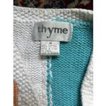 VTG Thyme Vest Womens Size Medium Cottagecore Grandma Sweater White Photo 1