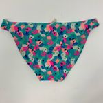 Aerie  blue pink floral bikini bottom size small Photo 1