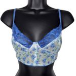 Fairy Floral Mesh Lace Corset Style Bustier Size M Photo 0