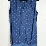 Old Navy  Womens Sleeveless Tank Dress Navy Blue Print Large Photo 0