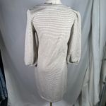 Dalia Striped Knit Dress Women's Long Sleeve Tie Neck Casual‎ Tan Size XS Photo 5