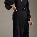 Anthropologie NWT Hutch Fringe Wrap Dress Size S. B-10 Photo 0