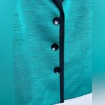 Jones Studio  Teal Blazer with Black Accents Photo 4