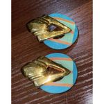 signed Native American Earrings Hand Photo 1