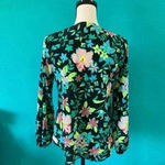 Lovers + Friends ⭐️ sold at revolve neon floral blouse in size xs Photo 2