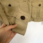 NWT flawed Lands' End cargo tan jacket pockets women's size 12 casual denim Photo 5