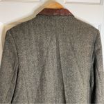 Vintage Express Compagnie Internationale Wool Blazer with Leather Collar Size L Brown Size L Photo 7