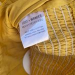 Lost + Wander Lace up cropped yellow top 
Size M
Short sleeve Photo 6