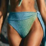 Beach Riot  Claire Bikini Bottom Pink Purple Ombre Glitter Size XS Photo 0
