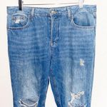 Top Shop Moto Distressed Button Fly Skinny Jeans Photo 1