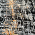 Karma Blue Beautiful patterned scarf/wrap - large 74" x 50" 100% polyester - blue, gold, wt Photo 3