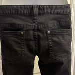 Free People  Black Vertical Textured Straight 5 Pocket Button/ZipUp Jeans-Size 29 Photo 9