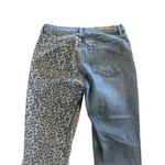 GRLFRIEND Animal Print Straight Leg Jeans Size 29 Blue Photo 8