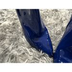 Gucci Blue Patent Leather Pointed Toe Booties 37.5 Photo 3