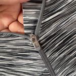 Athleta Women’s Fastest Track Asymmetrical Half Zip Space Dye Cobblestone XS Photo 8