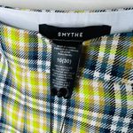 NWT Smythe Lime Plaid Pleated Shorts Retail $425 Clueless Y2K SZ 10/30 Celebrity Green Photo 6