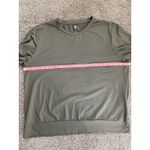 Lukka Lux Long Sleeve Crewneck Top – Olive Green Size L Size L Photo 3
