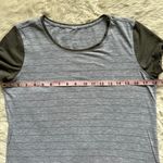 Lululemon Top Love Crew III Short Serve Stripe Heathered Core Light Grey Sage Photo 10