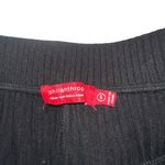 n:philanthropy Talker Rib Knit Ruffle Hem Black Elastic Waist Pants SMALL Photo 3