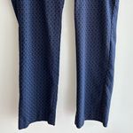 Mario Serrani  Italy Diamond Print Navy Blue Trousers, Business Casual Pants, 12 Photo 3
